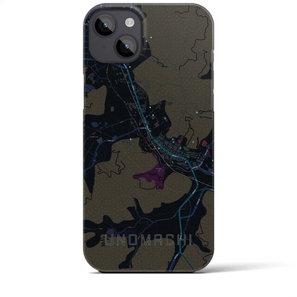 【卯之町（愛媛県）】地図柄iPhoneケース（バックカバータイプ）