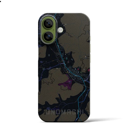 【卯之町（愛媛県）】地図柄iPhoneケース（バックカバータイプ）