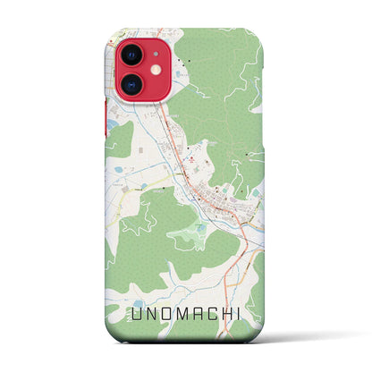 【卯之町（愛媛県）】地図柄iPhoneケース（バックカバータイプ）