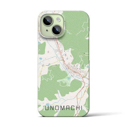 【卯之町（愛媛県）】地図柄iPhoneケース（バックカバータイプ）