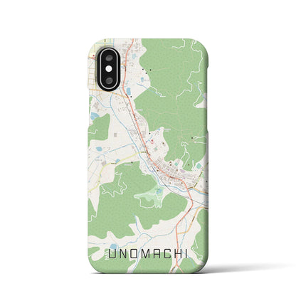 【卯之町（愛媛県）】地図柄iPhoneケース（バックカバータイプ）