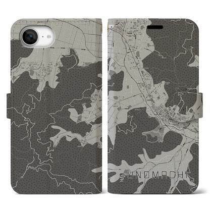 【卯之町（愛媛県）】地図柄iPhoneケース（手帳タイプ）