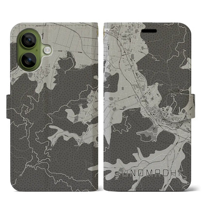 【卯之町（愛媛県）】地図柄iPhoneケース（手帳タイプ）