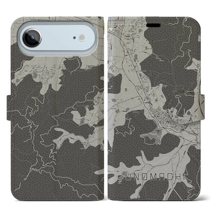 【卯之町（愛媛県）】地図柄iPhoneケース（手帳タイプ）