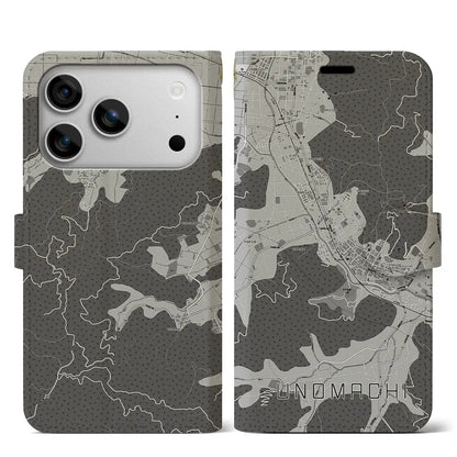 【卯之町（愛媛県）】地図柄iPhoneケース（手帳タイプ）