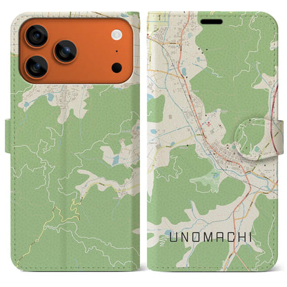 【卯之町（愛媛県）】地図柄iPhoneケース（手帳タイプ）