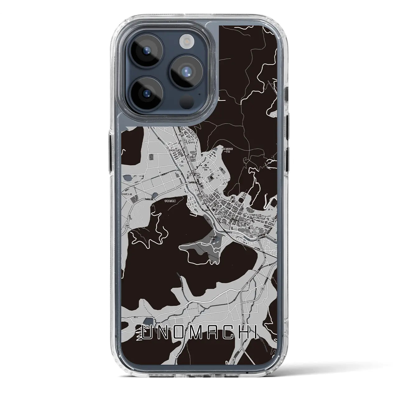 【卯之町（愛媛県）】地図柄iPhoneケース（MagSafeタイプ）