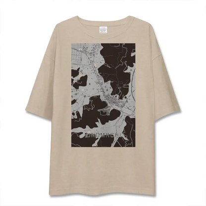 【卯之町（愛媛県）】地図柄ビッグシルエットTシャツ