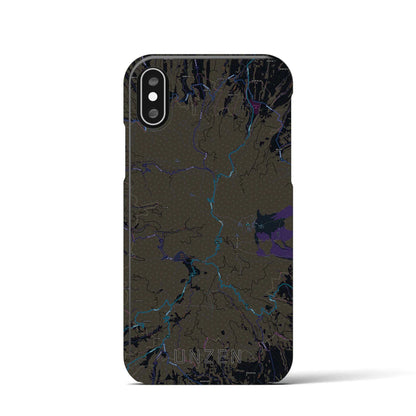 【雲仙（長崎県）】地図柄iPhoneケース（バックカバータイプ）