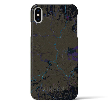 【雲仙（長崎県）】地図柄iPhoneケース（バックカバータイプ）