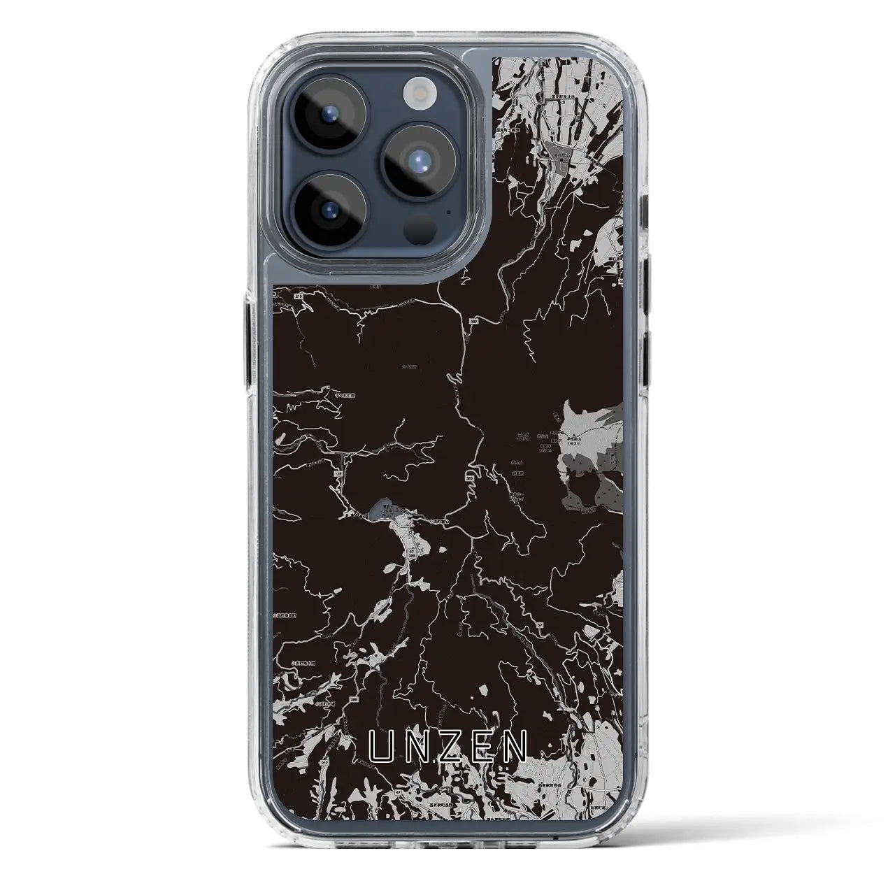 【雲仙（長崎県）】地図柄iPhoneケース（MagSafeタイプ）