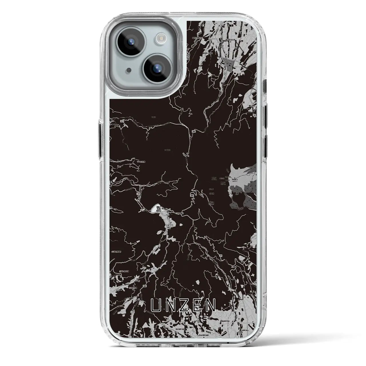 【雲仙（長崎県）】地図柄iPhoneケース（MagSafeタイプ）