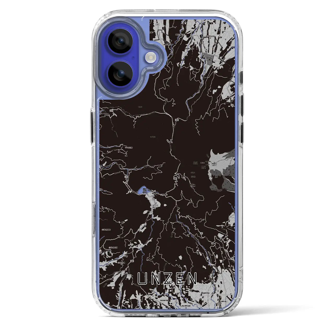 【雲仙（長崎県）】地図柄iPhoneケース（MagSafeタイプ）