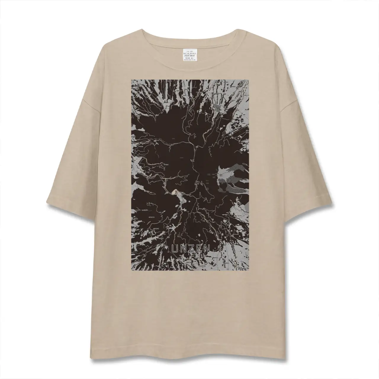 【雲仙（長崎県）】地図柄ビッグシルエットTシャツ