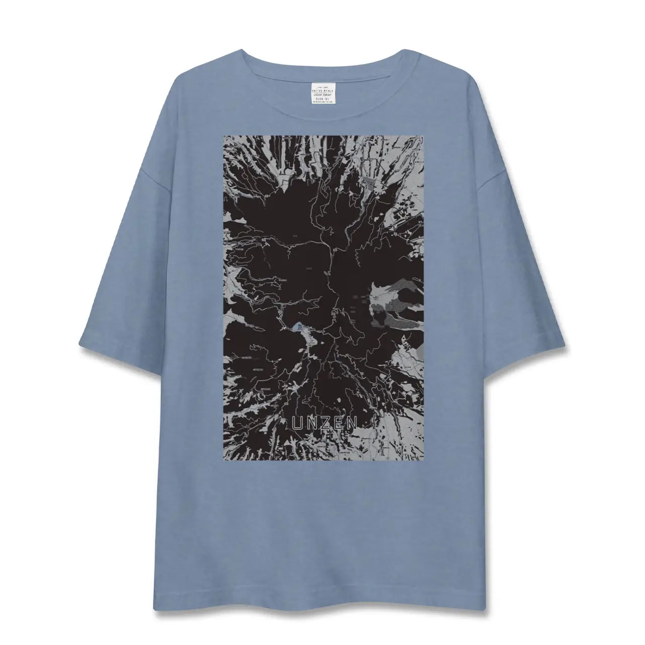【雲仙（長崎県）】地図柄ビッグシルエットTシャツ