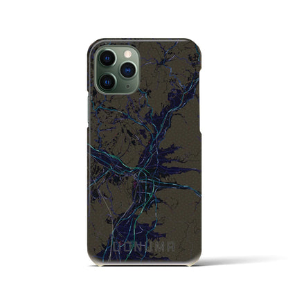 【魚沼（新潟県）】地図柄iPhoneケース（バックカバータイプ）