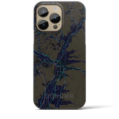 【魚沼（新潟県）】地図柄iPhoneケース（バックカバータイプ）