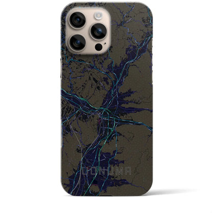 【魚沼（新潟県）】地図柄iPhoneケース（バックカバータイプ）