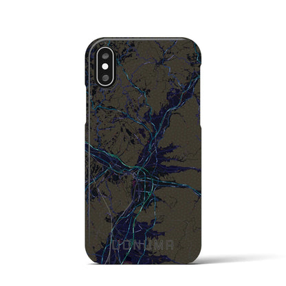 【魚沼（新潟県）】地図柄iPhoneケース（バックカバータイプ）