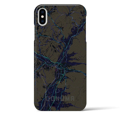 【魚沼（新潟県）】地図柄iPhoneケース（バックカバータイプ）