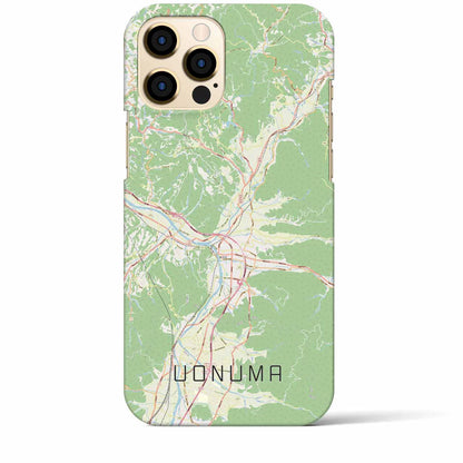 【魚沼（新潟県）】地図柄iPhoneケース（バックカバータイプ）