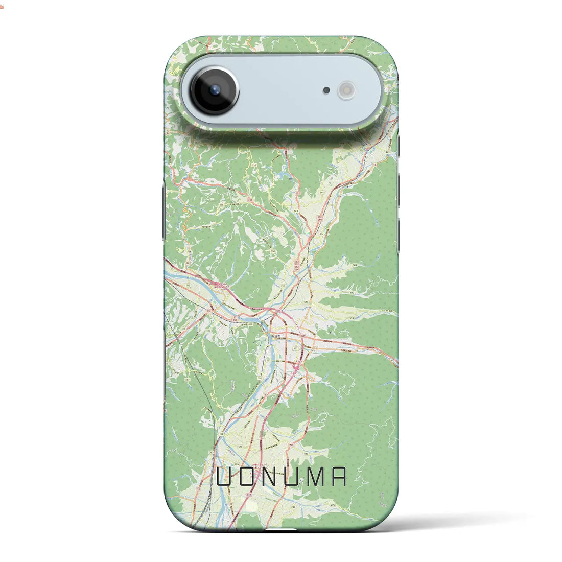 【魚沼（新潟県）】地図柄iPhoneケース（バックカバータイプ）ナチュラル・iPhone 17 Pro Max 用