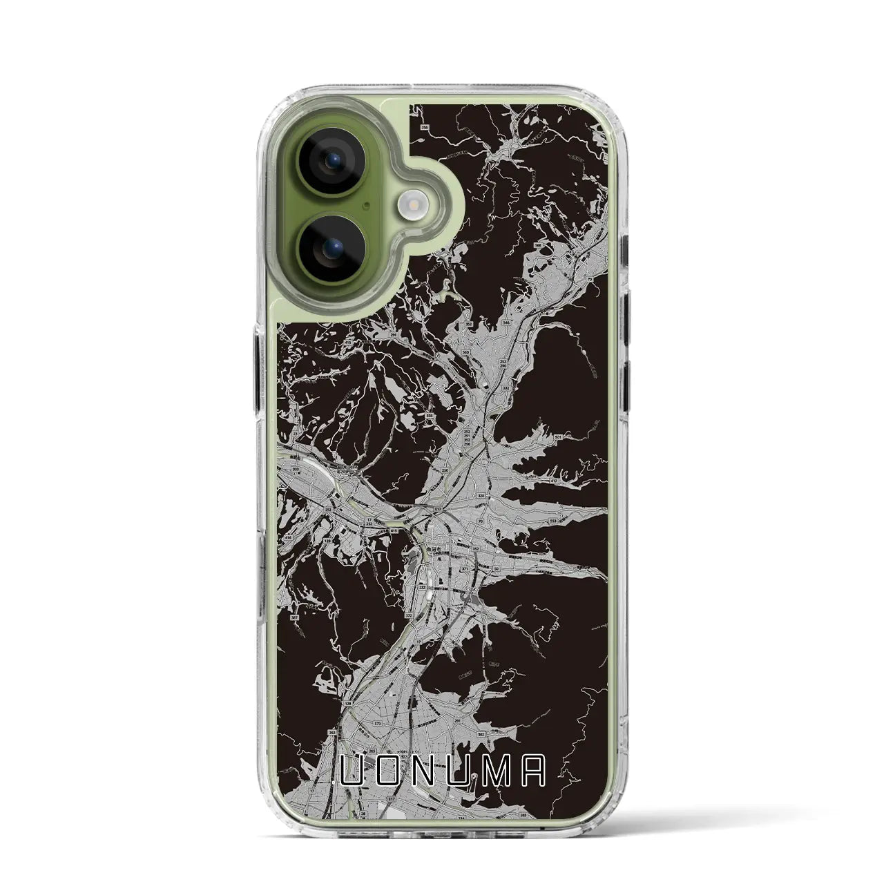 【魚沼（新潟県）】地図柄iPhoneケース（MagSafeタイプ）