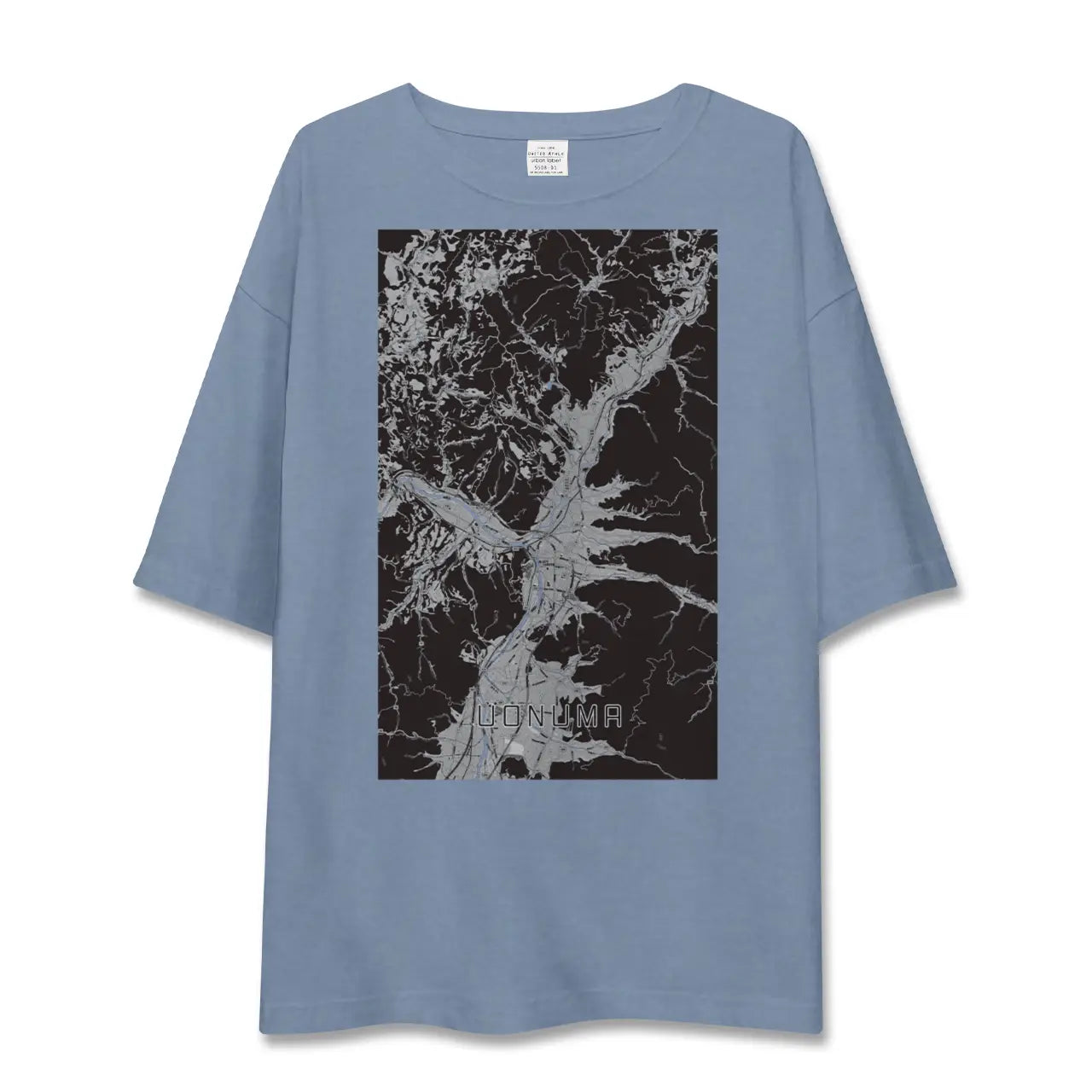 【魚沼（新潟県）】地図柄ビッグシルエットTシャツ
