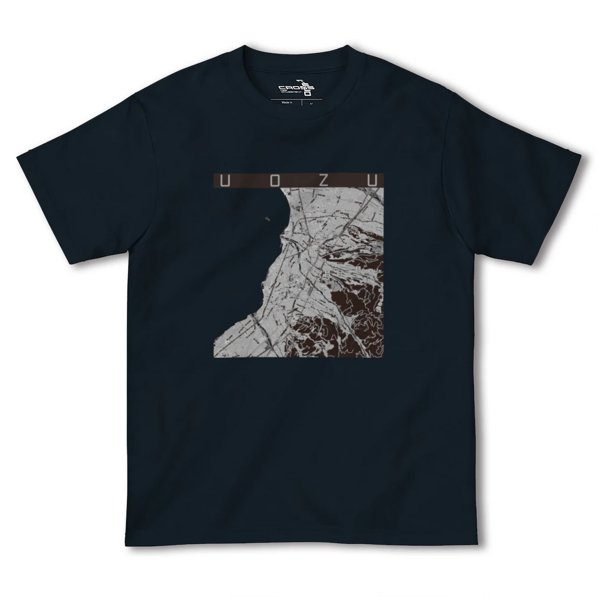 【魚津（富山県）】地図柄ヘビーウェイトTシャツ