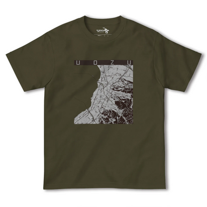 【魚津（富山県）】地図柄ヘビーウェイトTシャツ