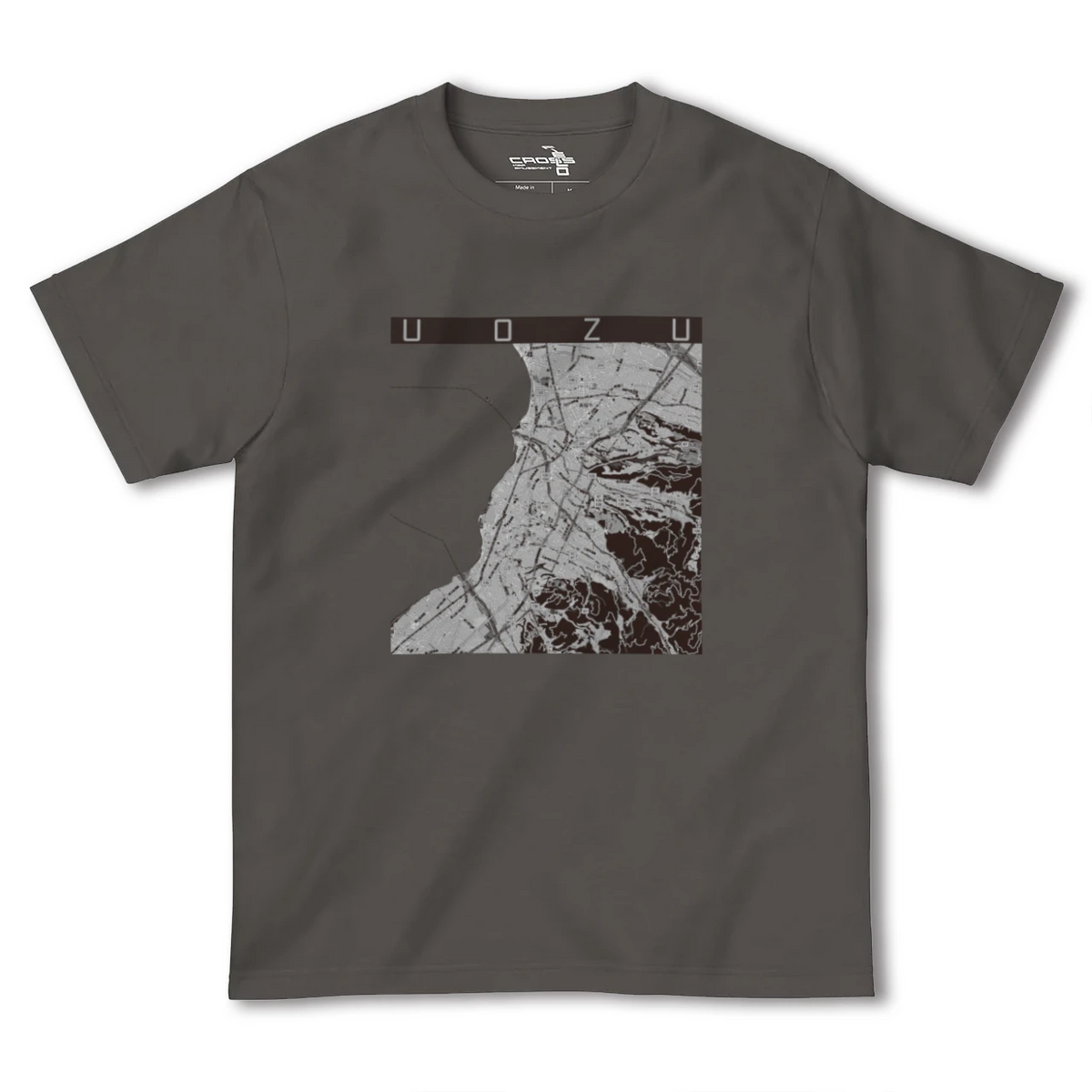 【魚津（富山県）】地図柄ヘビーウェイトTシャツ