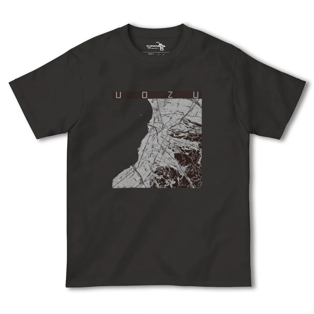 【魚津（富山県）】地図柄ヘビーウェイトTシャツ