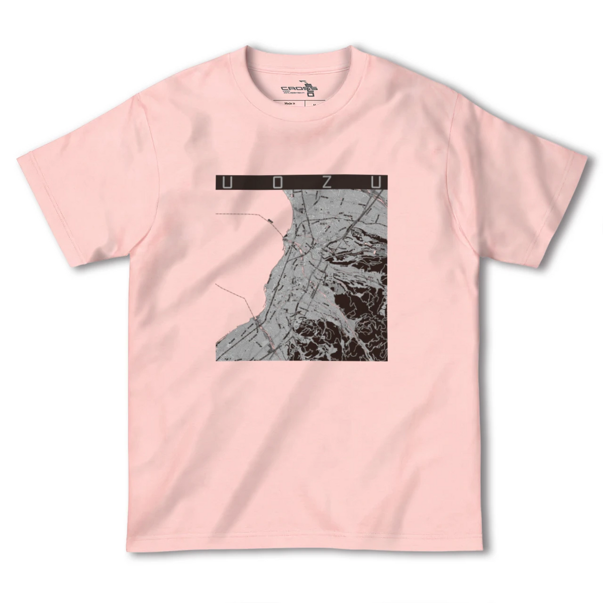 【魚津（富山県）】地図柄ヘビーウェイトTシャツ