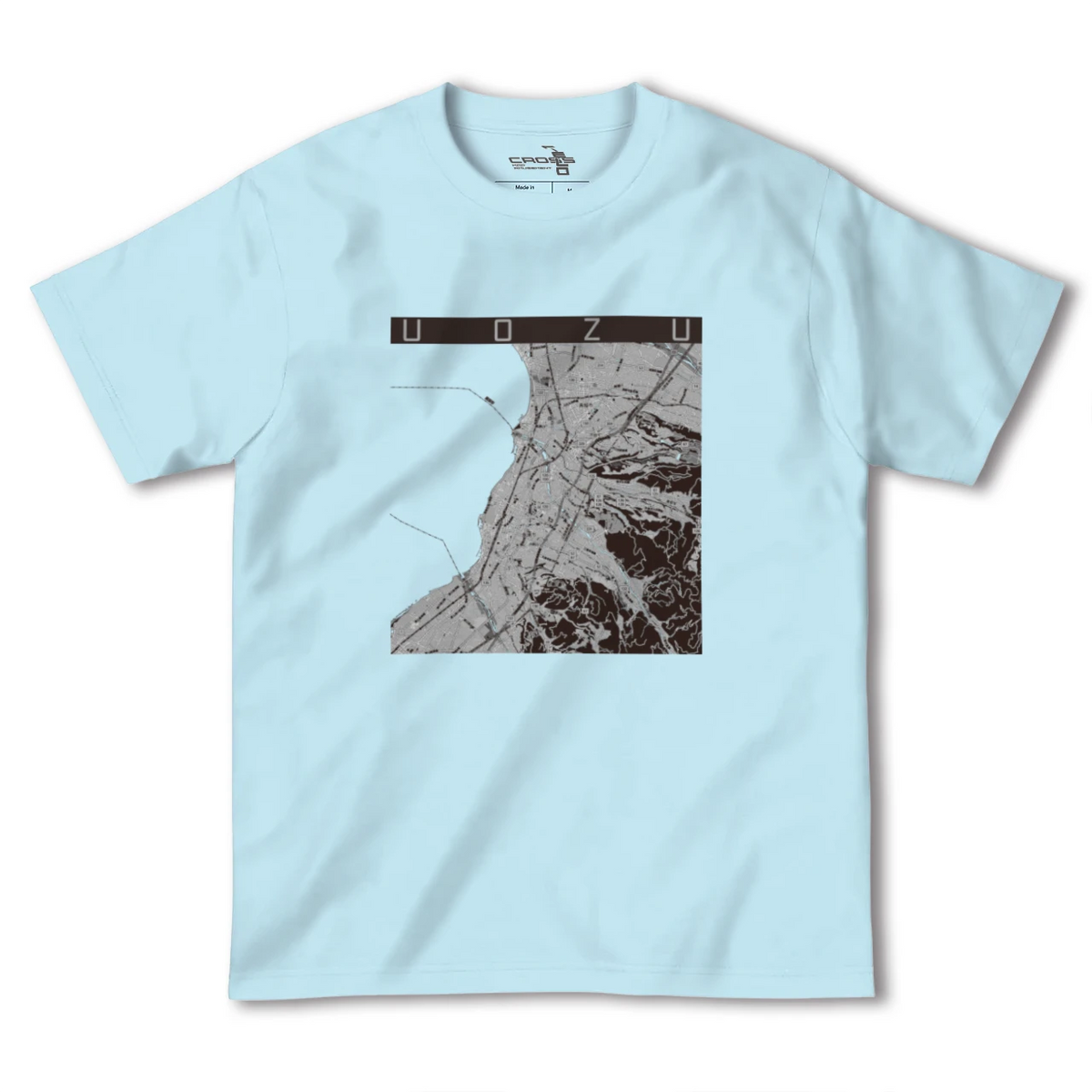 【魚津（富山県）】地図柄ヘビーウェイトTシャツ