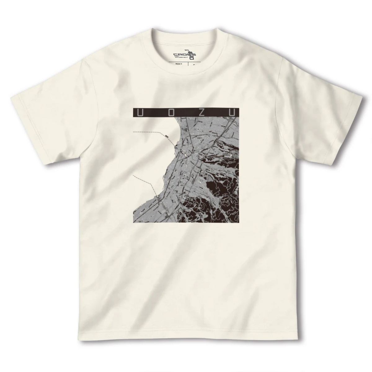 【魚津（富山県）】地図柄ヘビーウェイトTシャツ