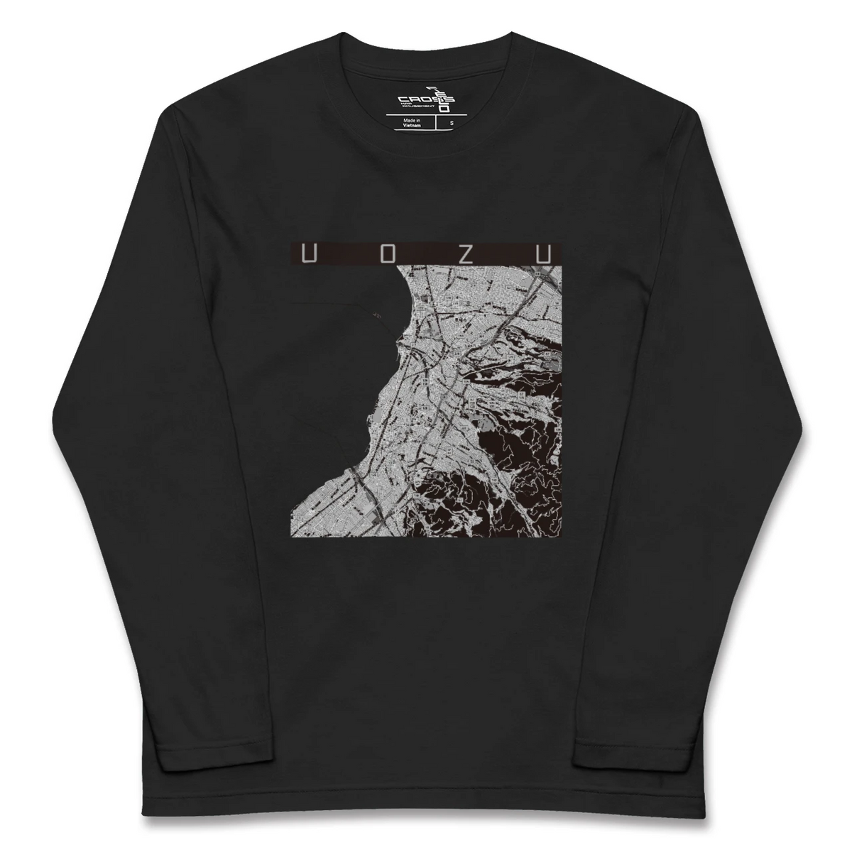 【魚津（富山県）】地図柄ロングスリーブTシャツ