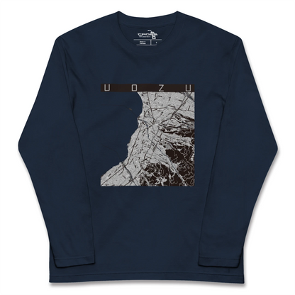 【魚津（富山県）】地図柄ロングスリーブTシャツ