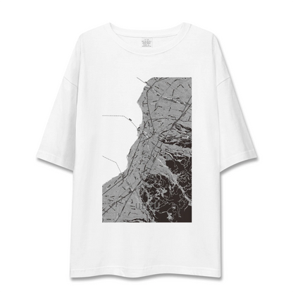 【魚津（富山県）】地図柄ビッグシルエットTシャツ
