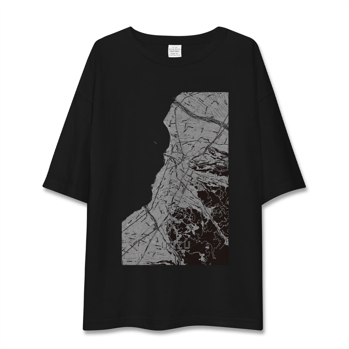 【魚津（富山県）】地図柄ビッグシルエットTシャツ