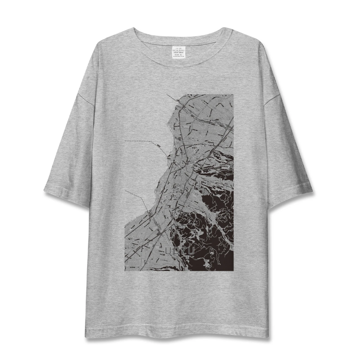 【魚津（富山県）】地図柄ビッグシルエットTシャツ