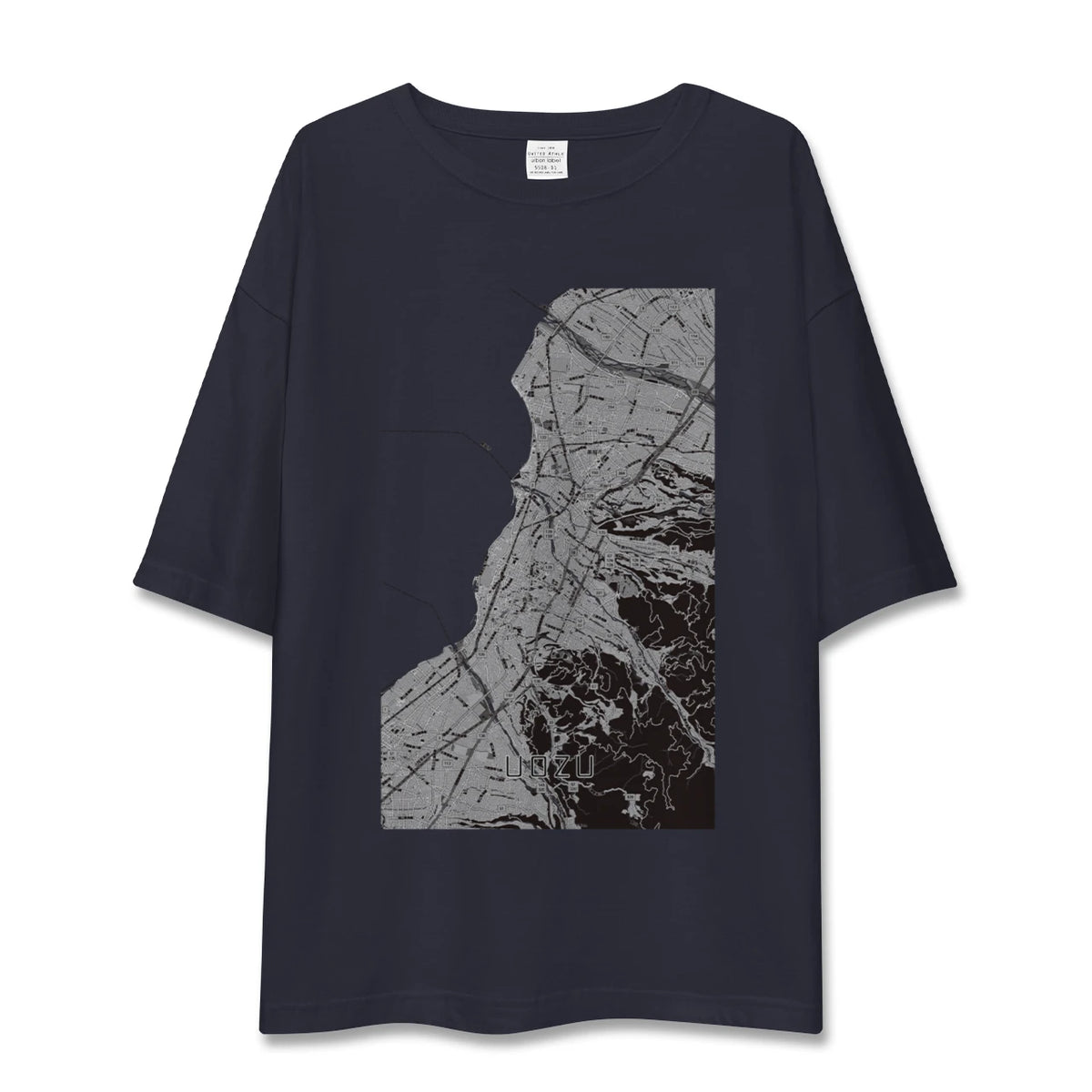 【魚津（富山県）】地図柄ビッグシルエットTシャツ