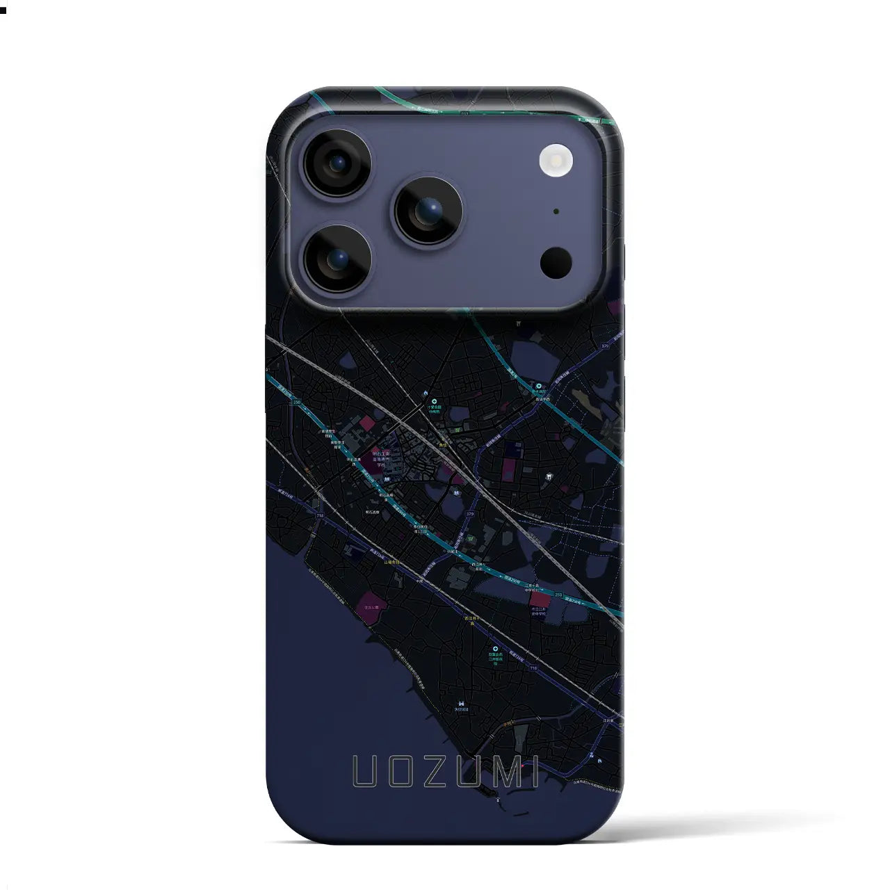 【魚住（兵庫県）】地図柄iPhoneケース（バックカバータイプ）