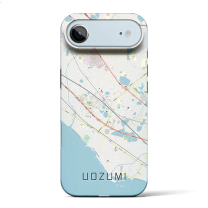 【魚住（兵庫県）】地図柄iPhoneケース（バックカバータイプ）