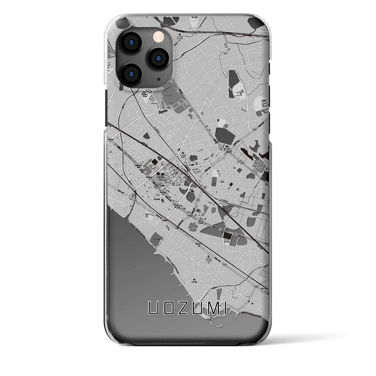 【魚住（兵庫県）】地図柄iPhoneケース（クリアタイプ）