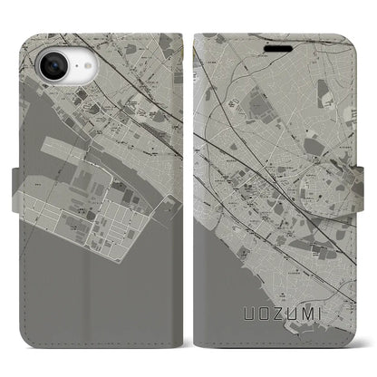 【魚住（兵庫県）】地図柄iPhoneケース（手帳タイプ）