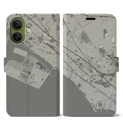 【魚住（兵庫県）】地図柄iPhoneケース（手帳タイプ）