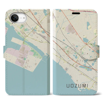 【魚住（兵庫県）】地図柄iPhoneケース（手帳タイプ）