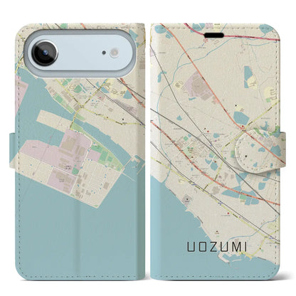 【魚住（兵庫県）】地図柄iPhoneケース（手帳タイプ）