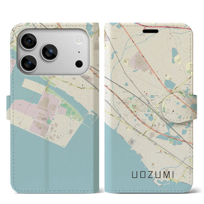 【魚住（兵庫県）】地図柄iPhoneケース（手帳タイプ）