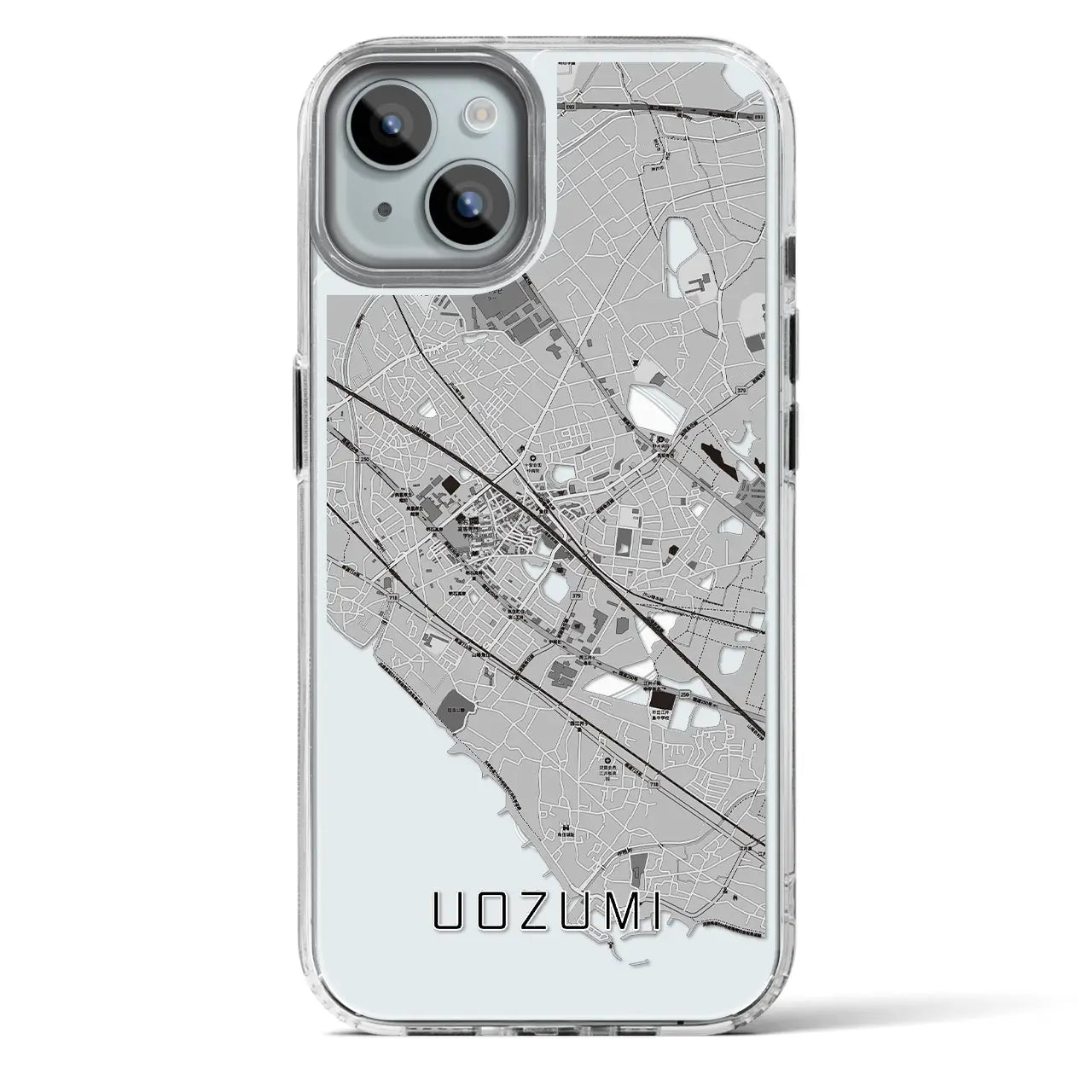 【魚住（兵庫県）】地図柄iPhoneケース（MagSafeタイプ）